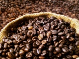 Coffee Beans, Some in a Sack Photographic Print by Dieter Heinemann