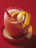 Orange Punch Garnished with Orange Peel Photographic Print by Ulrich Kerth