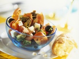Tomato, Mussel, Feta and Olive Salad Photographic Print
