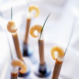 Shellfish Soup with Scampis in Test Tubes Photographic Print by Stefan Braun