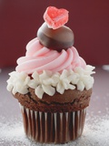 Cupcake for Valentine's Day Fotografie-Druck