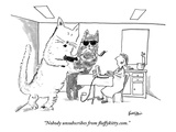 "Nobody unsubscribes from fluffykitty.com." - New Yorker Cartoon Premium Giclee Print by Ken Krimstein