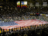 National Anthem at Hinkle Fieldhouse Fotografisk tryk