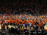 Illinois vs. Indiana - Fans Storm the Court: February 7, 2013 Photographie