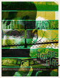 Arcade Fire Spring 2011 4 Serigraph by Wes Winship