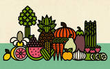 Fruit & Veggies (Mini) Serigrafía por Mike Davis Fruit & Veggies (Mini) Serigrafía por Mike Davis