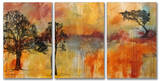 On The Edge Triptych Art Wood Sign