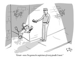 "Great—now I'm gonna be suspicious of every poodle I meet." - New Yorker Cartoon Premium Giclee Print by Farley Katz