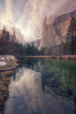 Clearing Storm at El Capitan, Yosemite Fotografie-Druck von Vincent James