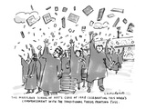 The Maryland School of Art's Class of 1998 Celebrating This Week's Commenc…" - New Yorker Cartoon Premium Giclee Print by Michael Crawford
