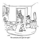 "The wattle fairy came again last night." - New Yorker Cartoon Premium Giclee Print by George Booth