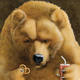 Pretzels and Soda and Bear Posters by Will Bullas