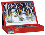 Birch & Snowmen 500 Piece Jigsaw Puzzle Jigsaw Puzzle