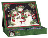 Snowmen Family 500 Piece Jigsaw Puzzle Jigsaw Puzzle