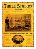 Three Strikes Two-Steps Sheet Music Plakat