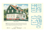Single-Family Home, Rendering and Floor Plans Prints