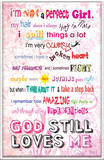Perfect Girl Plaque Wood Sign