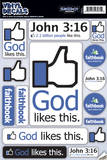 God Likes This Vinyl Decal Wall Decal