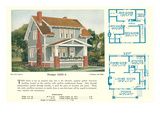Single-Family Home, Rendering and Floor Plans Posters