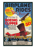 Ad for Airplane Rides Posters