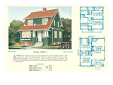 Single-Family Home, Rendering and Floor Plans Posters