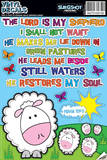 The Lord is My Shepherd Vinyl Decal Wall Decal