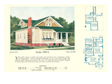 Single-Family Home, Rendering and Floor Plans Print