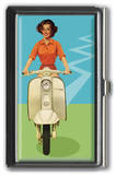 Moped Girl I.D. Case Novelty