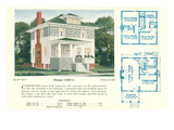 Single-Family Home, Rendering and Floor Plans Print