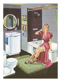 Thirties Bathroom Cheesecake Prints