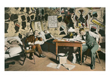 Bohemian Studio with Wine Bottles Poster
