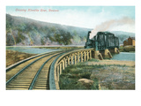 Train Crossing Klondike River, Dawson Prints