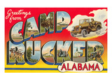 Greetings from Camp Rucker, Alabama Print