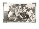 Resting Golfers Prints