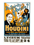 Do Spirits Return, Houdini Poster Prints