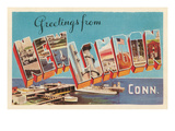 Greetings from New London, Connecticut Posters