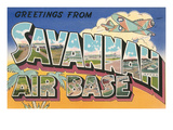 Greetings from Savannah Air Base, Georgia Print