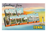 Greetings from New London, Connecticut Poster