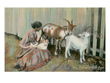 Goat Nursing a Child, Cuba Prints