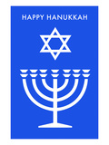 Happy Hanukkah, Menorah, Star of David Posters