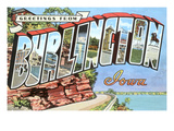 Greetings from Burlington, Iowa Prints