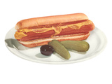 Hot Dog, Pickles, Olive Posters
