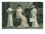 Young Girl Music Recital Affiches