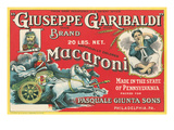 Giuseppe Garibaldi Macaroni Label Posters Giuseppe Garibaldi Macaroni Label Posters