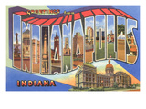 Greetings from Indianapolis, Indiana Poster