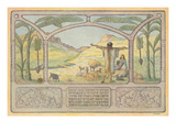 Biblical Scene, Hebrew Text Prints