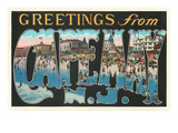 Greetings from Cape May, New Jersey Print
