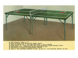 Ping-Pong Table Print