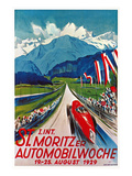 Poster for St. Moritz Car Show Prints