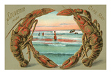 Souvenir from Cape May, New Jersey, Lobsters Prints